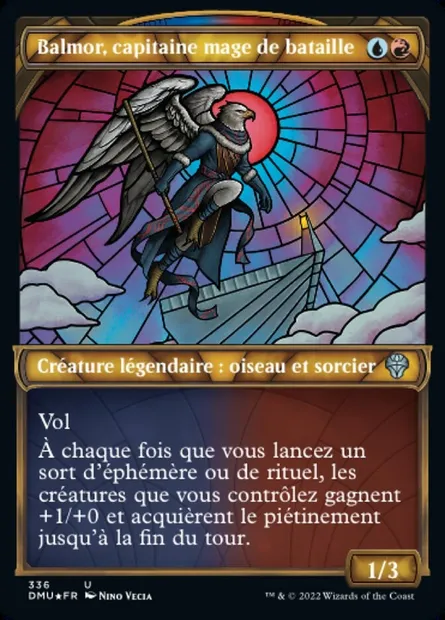 Balmor, capitaine mage de bataille, carte Magic DMU 336 — extension Dominaria Uni