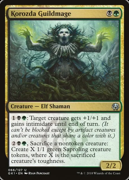 Korozda Guildmage, Magic card GK1 66 — GRN Guild Kit set