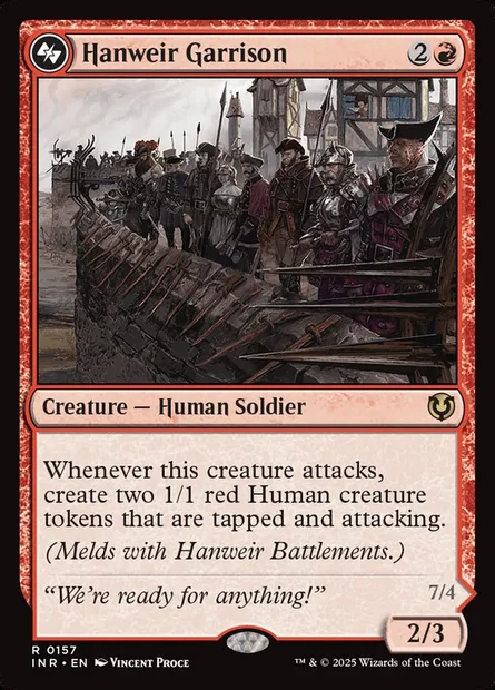 Garnison de Hanweir, carte Magic INR 157 — extension Innistrad Remastered