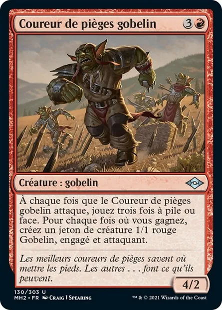 Coureur de pièges gobelin, carte Magic MH2 130 — extension Horizons du Modern 2