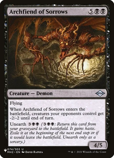 Archifielleux des regrets, carte Magic PLST MH2-74 — extension The List