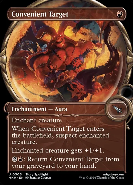 Convenient Target, Magic card MKM 305 — Murders at Karlov Manor set