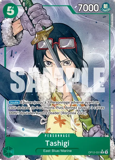 Tashigi, carte One Piece OP12-031 — extension L'HÉRITAGE DU MAÎTRE