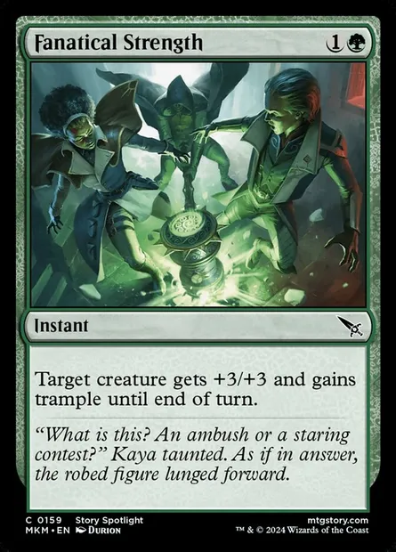 Fanatical Strength, Magic card MKM 159 — Murders at Karlov Manor set