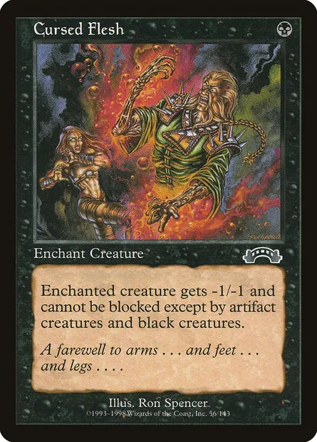 Cursed Flesh, Magic card EXO 56 — Exodus set