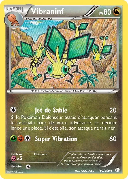 Vibraninf, carte Pokémon PRC 109 — extension Primo-Choc