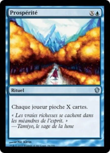 Prospérité, carte Magic C13 54 — extension Commander 2013