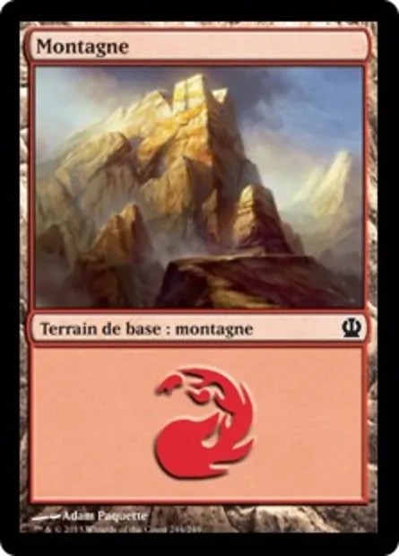 Montagne, carte Magic THS 244 — extension Theros