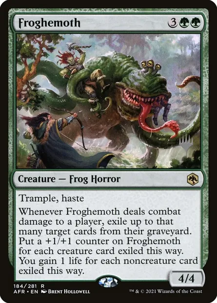 Froghemoth, Magic card PAFR 184p — Adventures in the Forgotten Realms Promos set