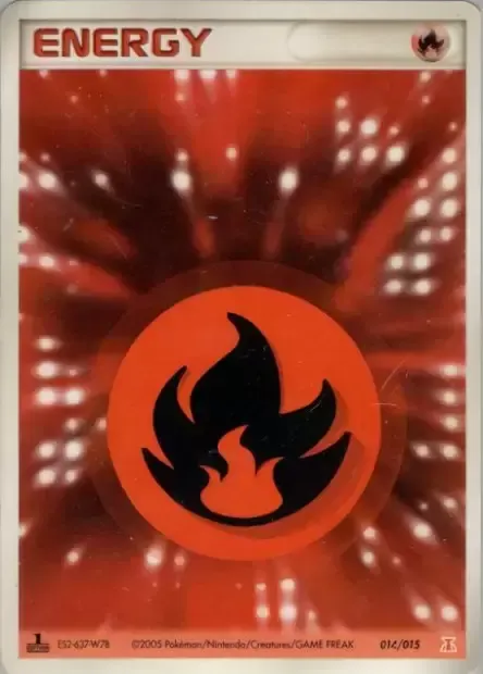 Énergie Feu, carte Pokémon HRTFQD 014 — extension Holon Research Tower: Fire Quarter Deck