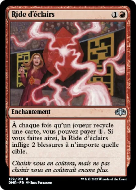 Ride d'éclairs, carte Magic DMR 129 — extension Dominaria Remastered