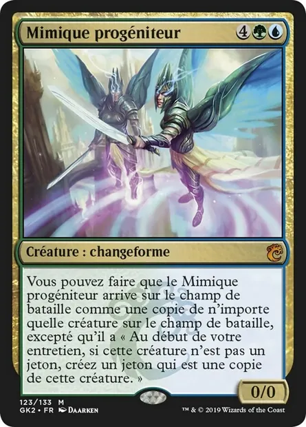 Mimique progéniteur, carte Magic GK2 123 — extension RNA Guild Kit