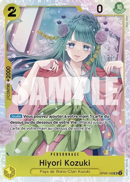 Hiyori Kozuki, carte One Piece OP06-106 — extension ONE PIECE CARD THE BEST
