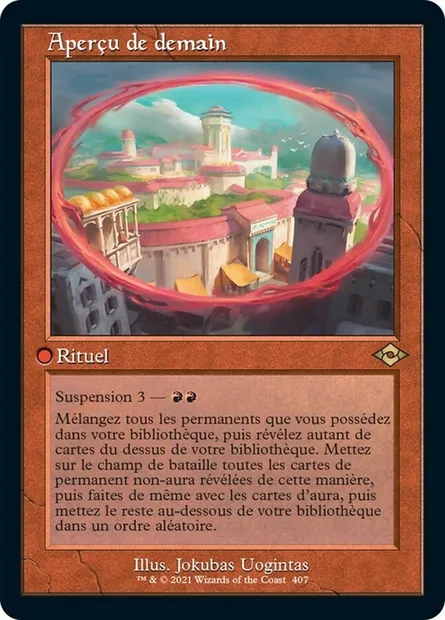 Aperçu de demain, carte Magic MH2 407 — extension Horizons du Modern 2