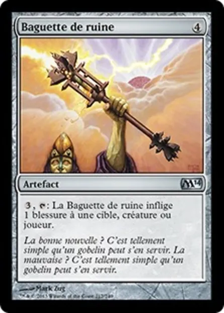 Baguette de ruine, carte Magic M14 217 — extension Magic 2014