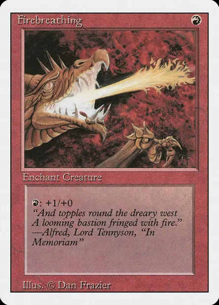 Firebreathing, Magic card 3ED 151 — Revised Edition set