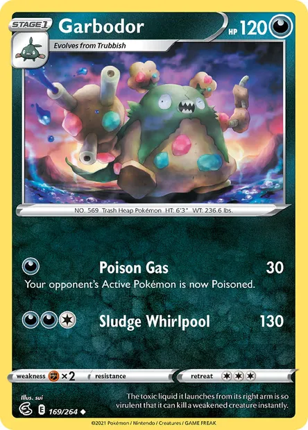 Garbodor, Pokémon card FST 169 — Fusion Strike set