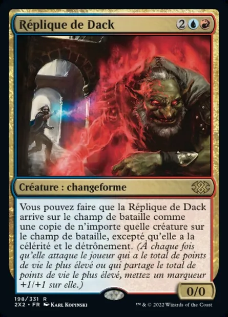 Réplique de Dack, carte Magic 2X2 198 — extension Double Masters 2022