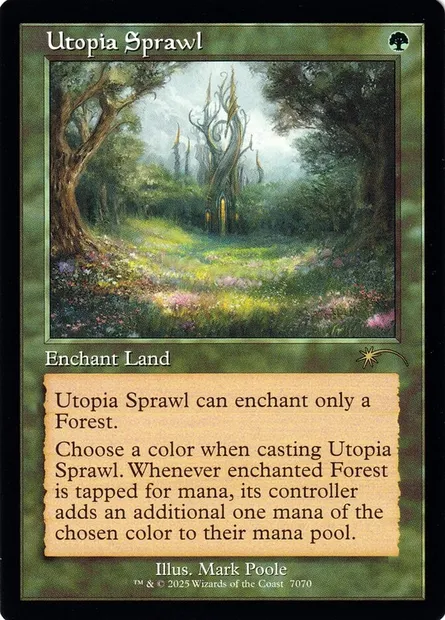 Utopia Sprawl, Magic card SLD 7070 — Secret Lair Drop set