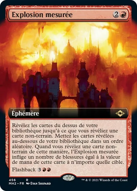 Explosion mesurée, carte Magic MH2 456 — extension Horizons du Modern 2