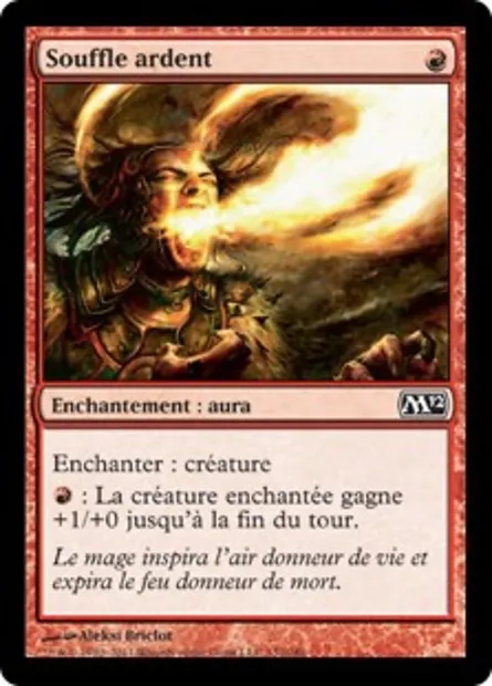 Souffle ardent, carte Magic M12 132 — extension Magic 2012