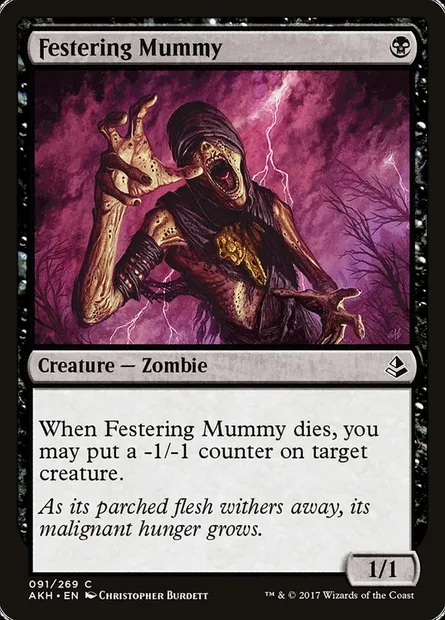 Festering Mummy, Magic card AKH 91 — Amonkhet set