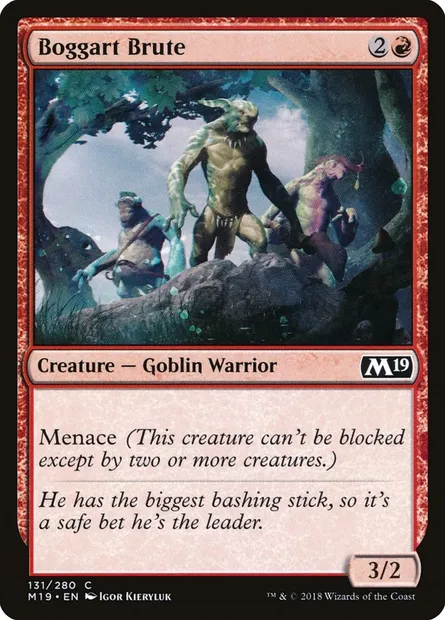 Boggart Brute, Magic card M19 131 — Core Set 2019 set