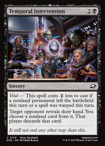 Temporal Intervention, Magic card EOE 120 — Edge of Eternities set