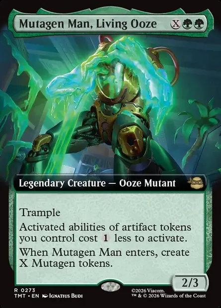Mutagène-man, gelée vivante, carte Magic TMT 273 — extension Teenage Mutant Ninja Turtles