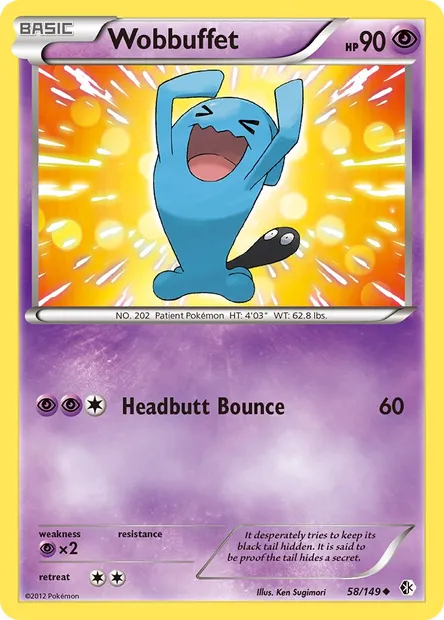 Wobbuffet, Pokémon card BCR 58 — Boundaries Crossed set