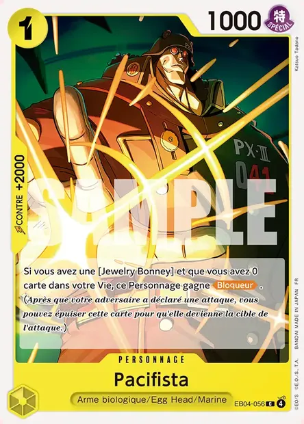 Pacifista, carte One Piece EB04-056 — extension EGGHEAD CRISIS
