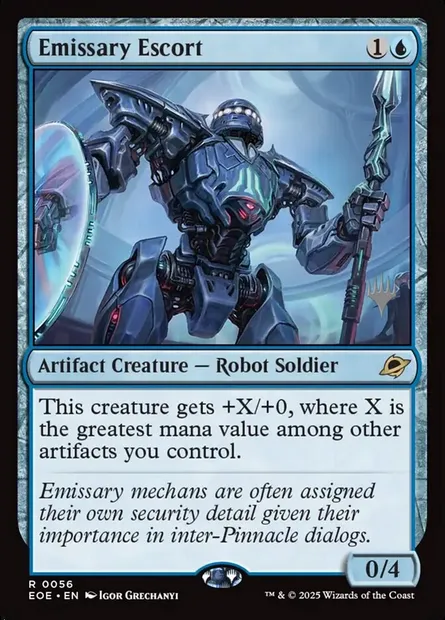 Emissary Escort, Magic card PEOE 56p — Edge of Eternities Promos set