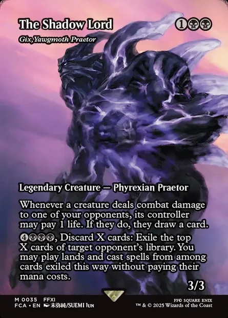 Gix, praetor de Yaugzebul, carte Magic FCA 35 — extension Final Fantasy: Through the Ages