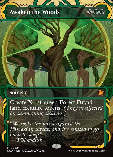 Awaken the Woods, Magic card SOA 49 — Secrets of Strixhaven Mystical Archive set