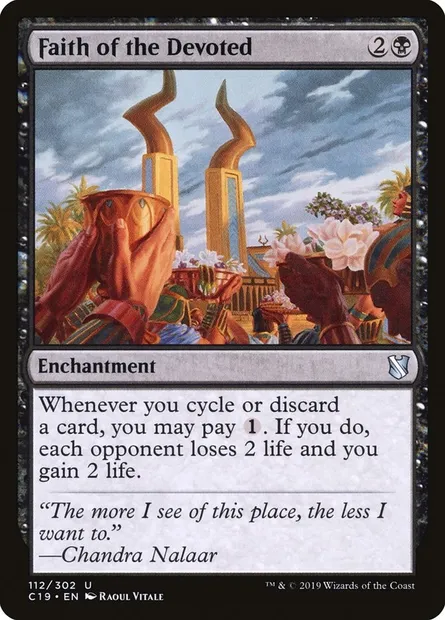 Faith of the Devoted, Magic card C19 112 — Commander 2019 set
