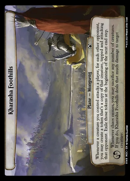 Kharasha Foothills, Magic card MOC 149 — March of the Machine Commander set