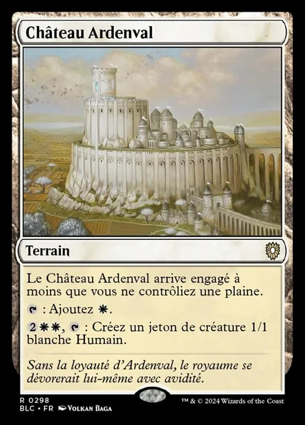 Château Ardenval, carte Magic BLC 298 — extension Bloomburrow Commander