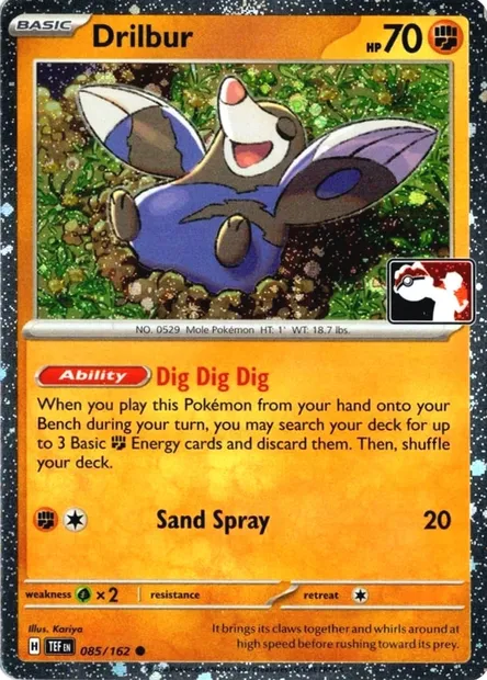 Drilbur, Pokémon card PPS 161-6 — Play! Pokémon Prize Pack Series set