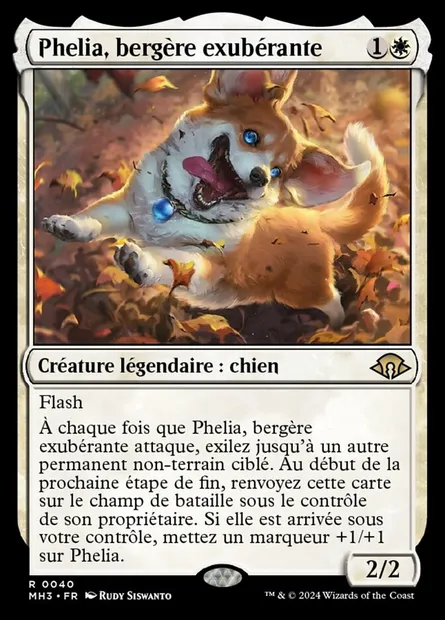 Phelia, bergère exubérante, carte Magic MH3 40 — extension Modern Horizons 3
