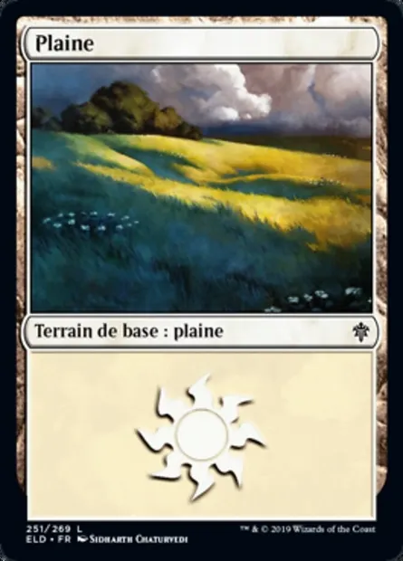 Plaine, carte Magic ELD 251 — extension Throne of Eldraine