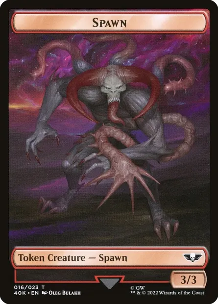 Spawn, Magic card T40K 16 — Warhammer 40,000 Tokens set