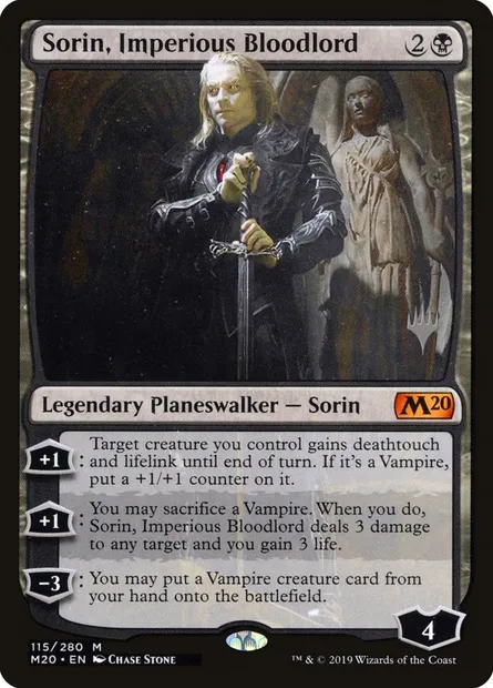 Sorin, Imperious Bloodlord, Magic card PM20 115p — Core Set 2020 Promos set