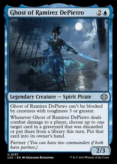 Ghost of Ramirez DePietro, Magic card LCC 157 — The Lost Caverns of Ixalan Commander set