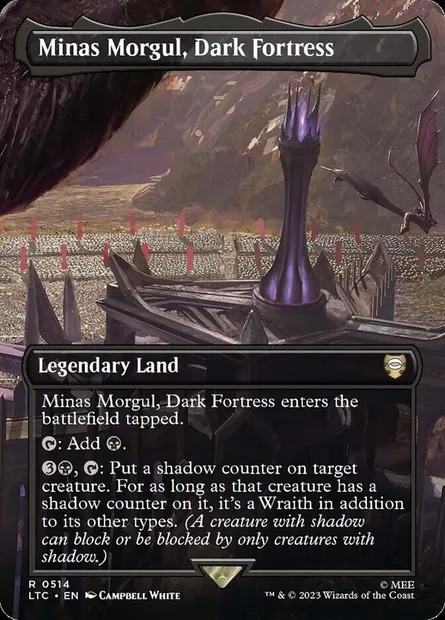 Minas Morgul, Dark Fortress, Magic card LTC 514 — Tales of Middle-earth Commander set