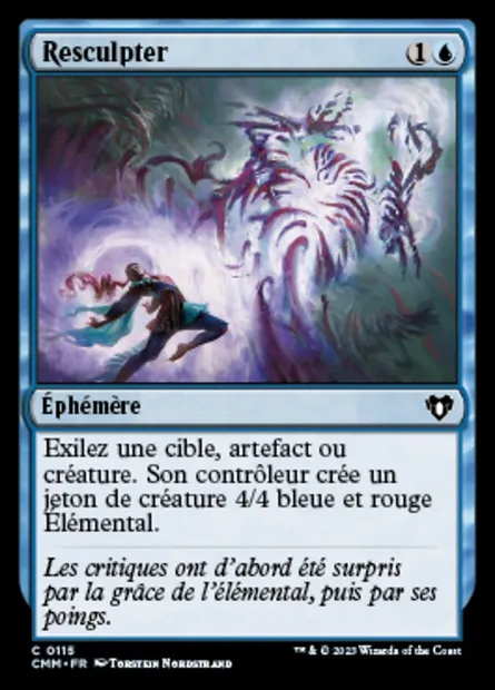 Resculpter, carte Magic CMM 115 — extension Commander Masters