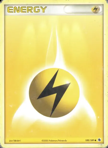 Énergie Électrique, carte Pokémon RS 109 — extension EX Rubis & Saphir