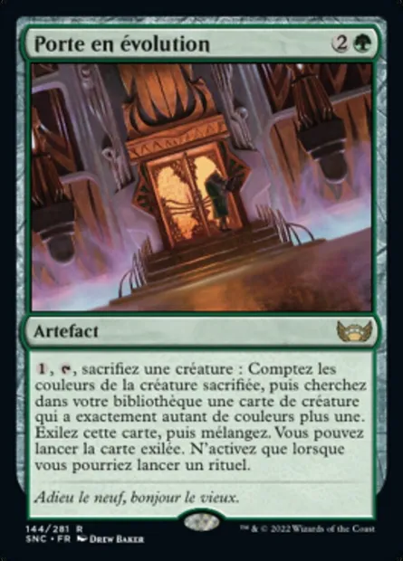 Porte en évolution, carte Magic SNC 144 — extension Les rues de la Nouvelle-Capenna