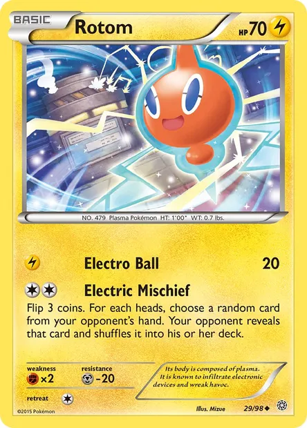 Rotom, Pokémon card AOR 29 — Ancient Origins set