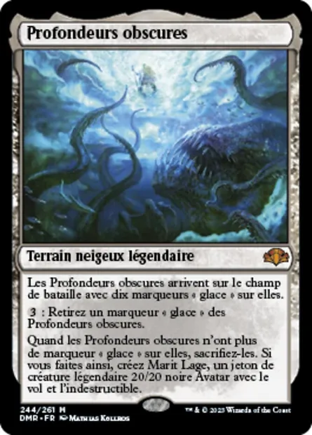Profondeurs obscures, carte Magic DMR 244 — extension Dominaria Remastered