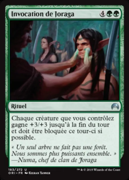 Invocation de Joraga, carte Magic ORI 183 — extension Magic Origines